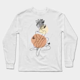 Feminine Minimalist Modern Self Love Long Sleeve T-Shirt